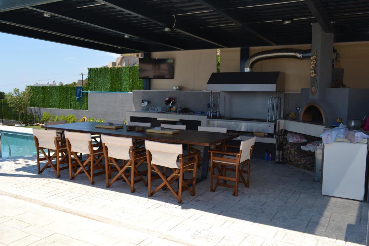 "Stergiou Luxury Apartment 2Nd Floor" Με Κοινη Πισινα Saronida Exterior photo