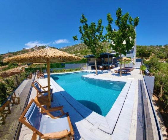 "Stergiou Luxury Apartment 2Nd Floor" Με Κοινη Πισινα Saronida Exterior photo