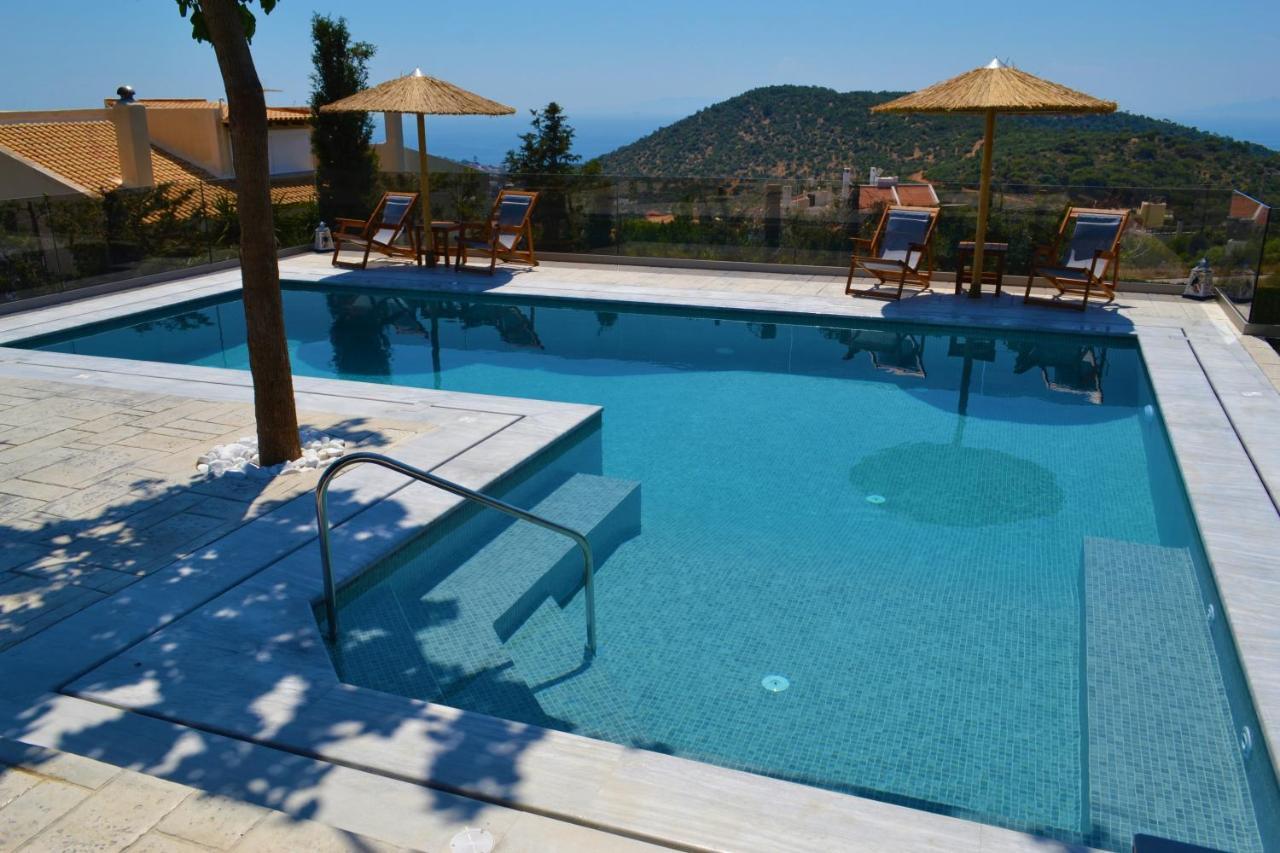 "Stergiou Luxury Apartment 2Nd Floor" Με Κοινη Πισινα Saronida Exterior photo