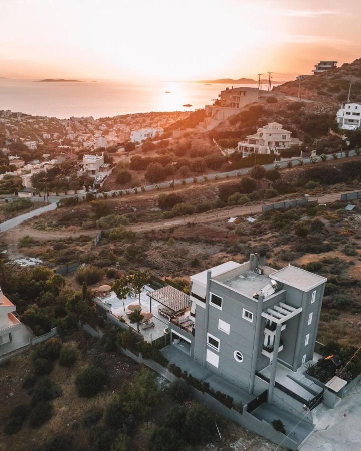 "Stergiou Luxury Apartment 2Nd Floor" Με Κοινη Πισινα Saronida Exterior photo